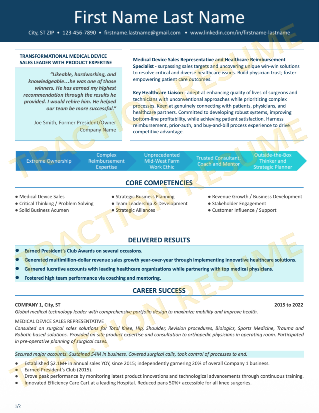 Executive + High Design resume sample 7