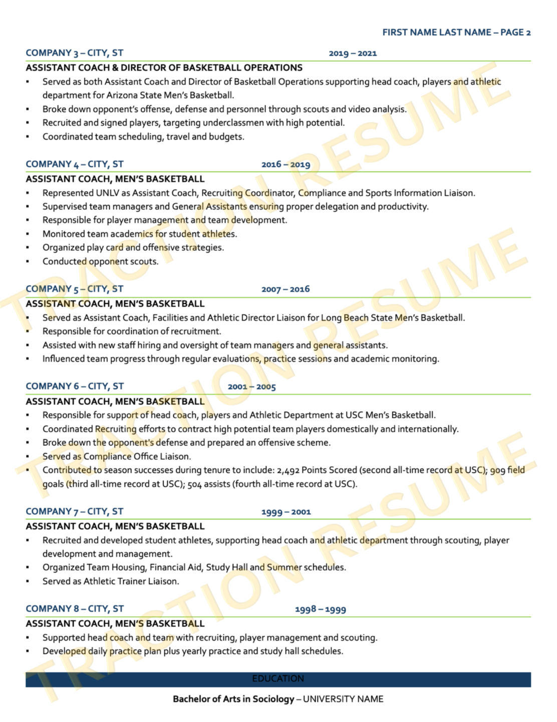 Executive + High Design resume sample 10