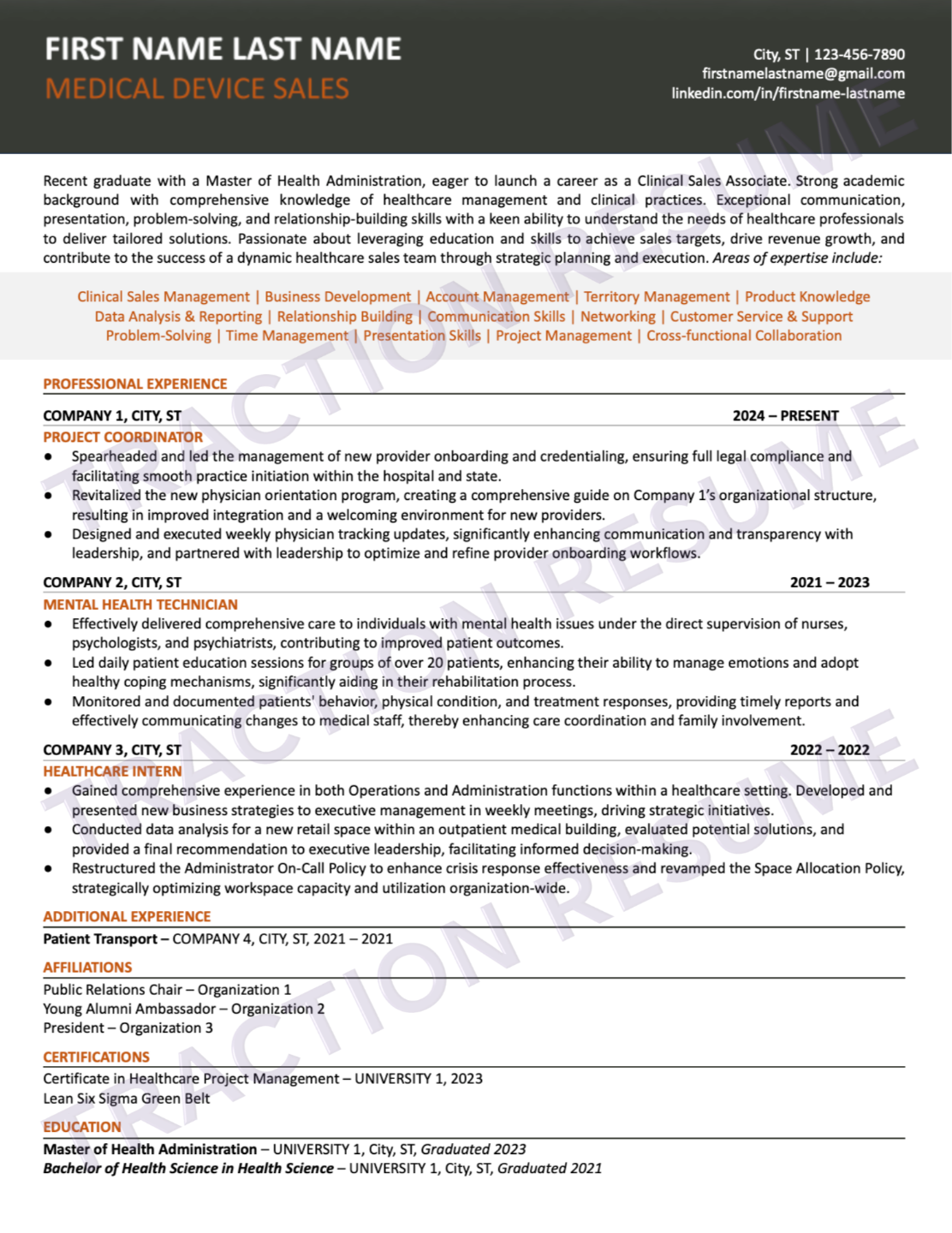 Modern + Crisp resume sample 6
