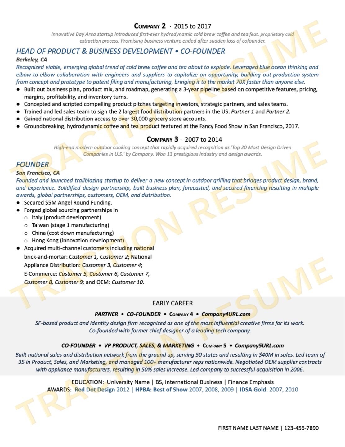 Punchy + Light resume sample 8